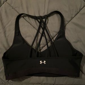 Under Armour black sports bra size M